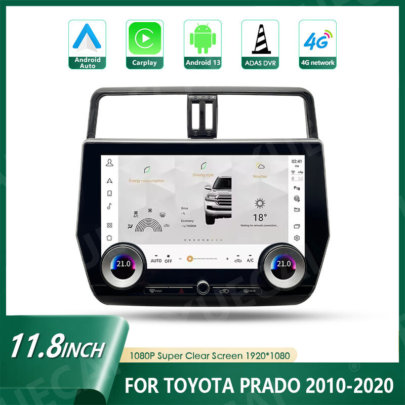 Qualcomm 665 Car Android Navigation Android 13 Head Unit For Toyota Prado 10-22