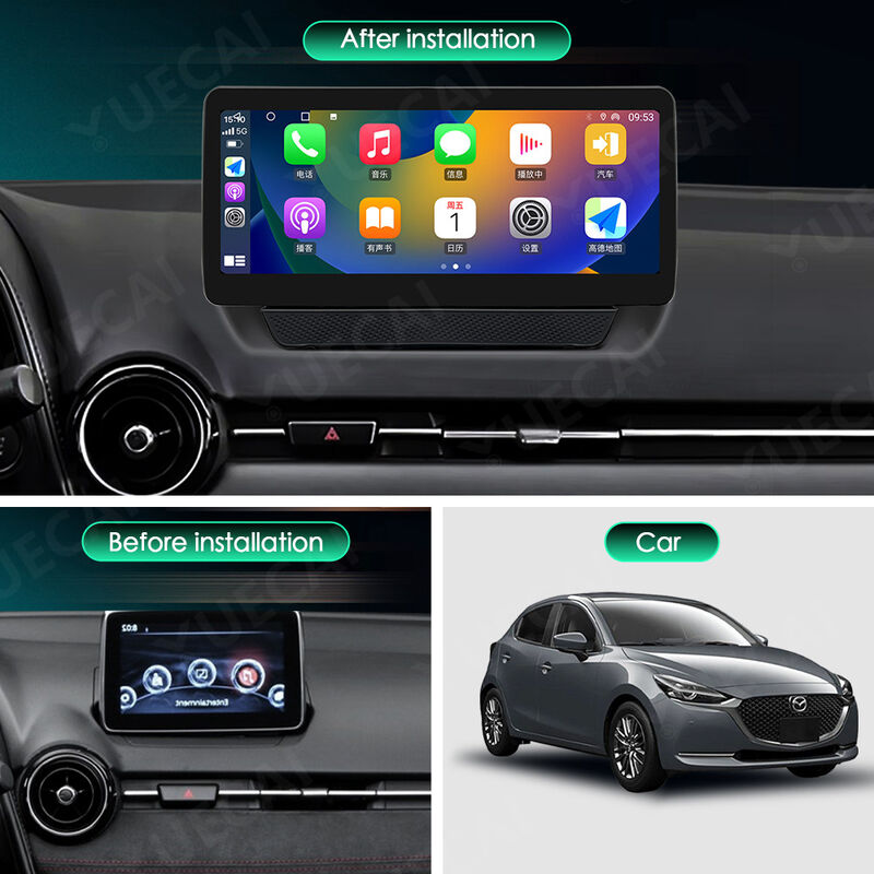 10.25 Inch Android 13 Cars Head Unit 1970*720 Mazda 2 Multimedia System