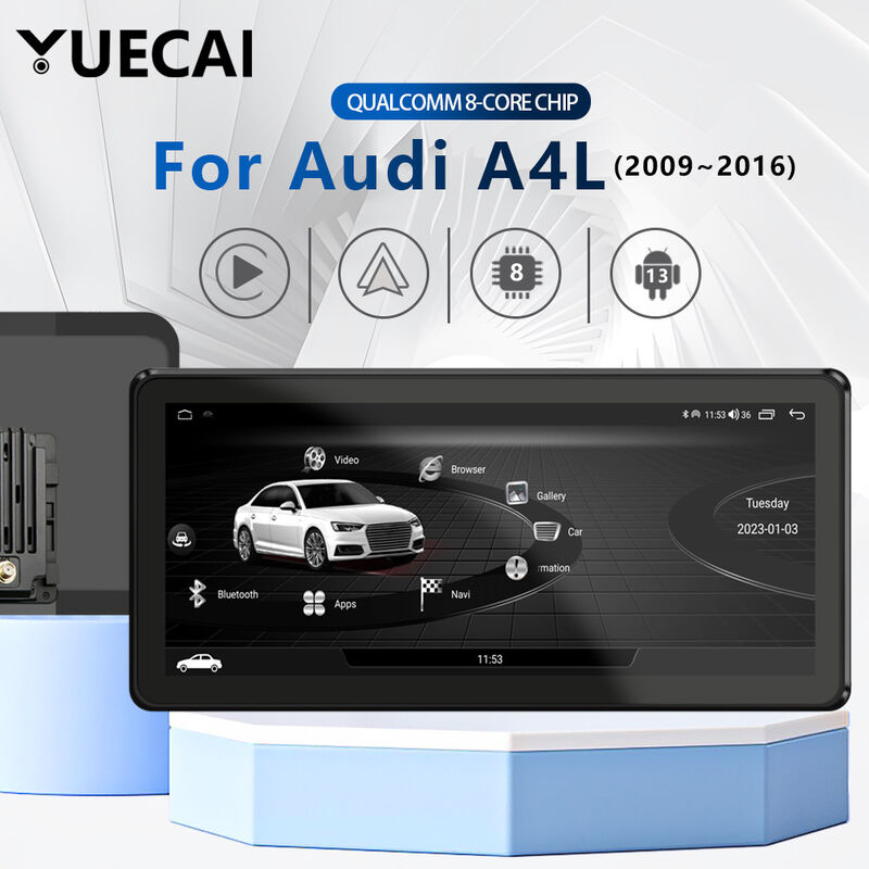 Original Automotive System Cars Head Unit 12.3 Inch Android 13 For Audi A4L