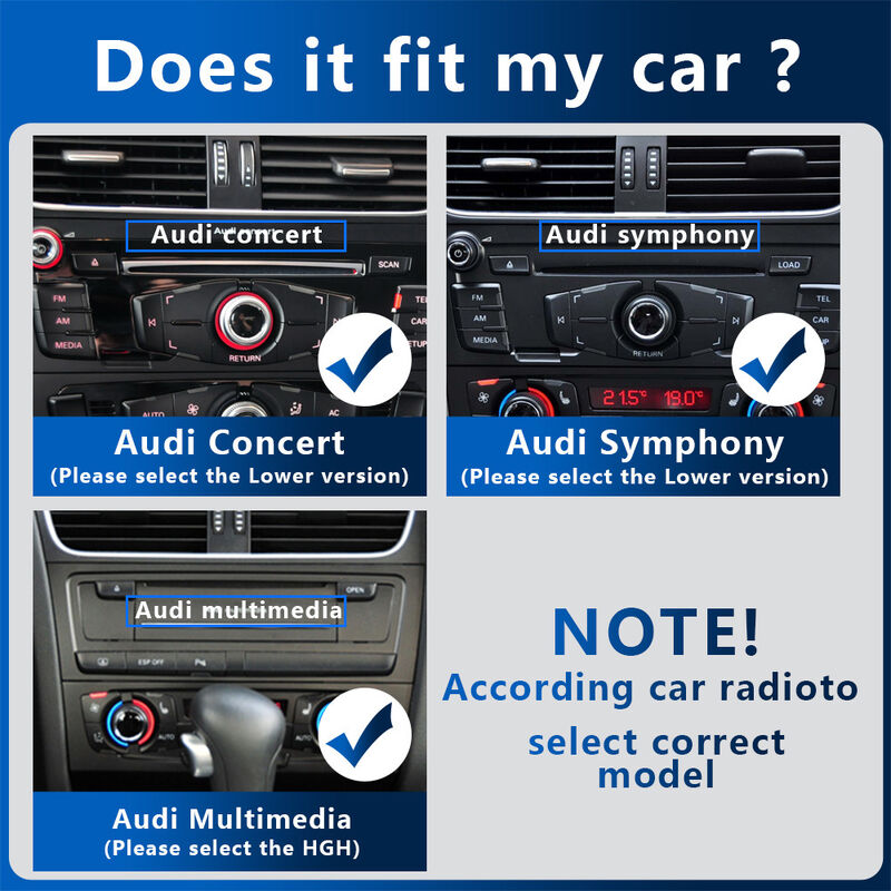 Original Automotive System Cars Head Unit 12.3 Inch Android 13 For Audi A4L