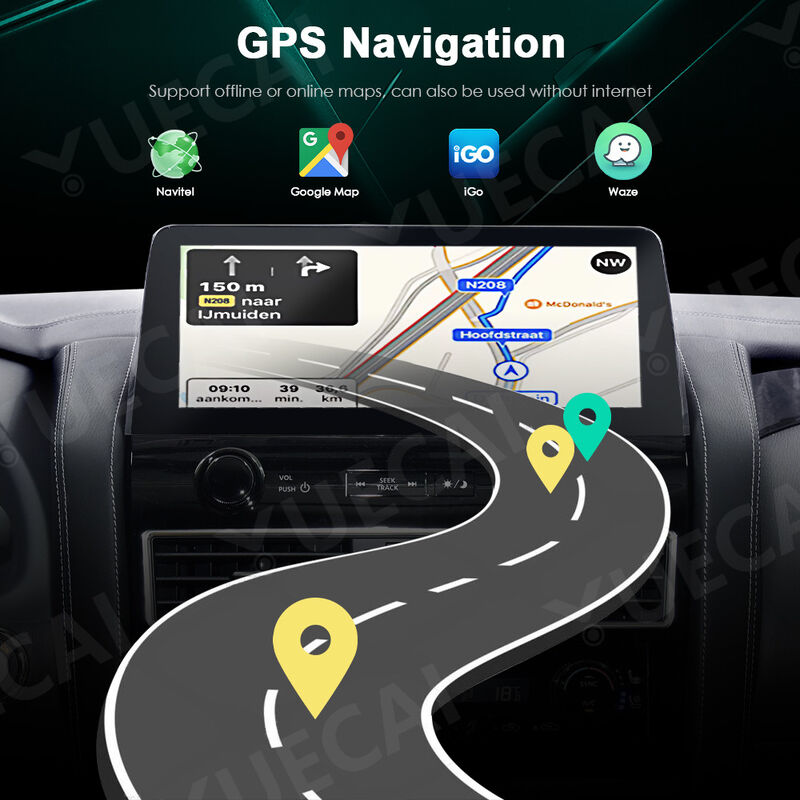 Yuecai 12.3inch Large Dvd Player Built In DSP Carplay 4G BT5.0 AHD For Nissan Patrol Modification Y62 2022 Amanda