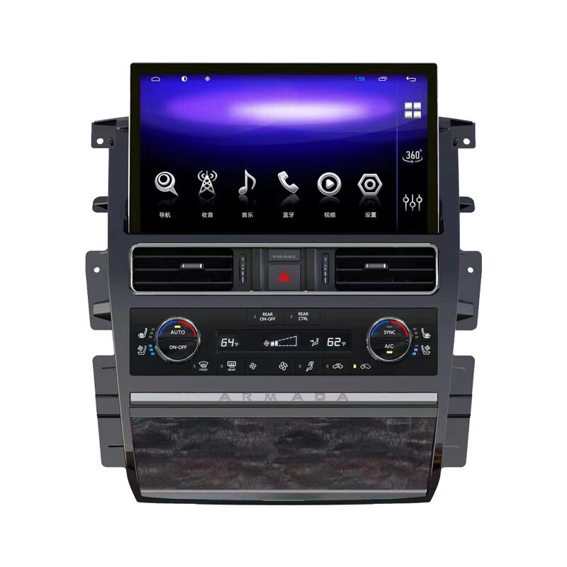 13.3inch Auto Android radio Built in DSP 360 Carplay 4G for Y62 2017 Nissan Patrol Amanda
