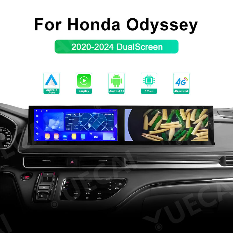 12.3'' Honda 22-24 Odyssey Modified Car Navigation Co-pilot Entertainment Display Dual Screen
