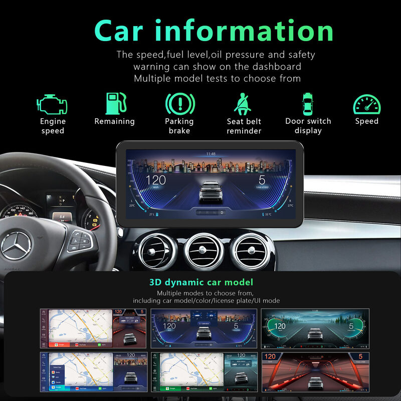 12.3'' Qualcomm Snapdragon 680 Android 13 Auto Radio For Mercedes Benz NTG 4.0/ 4.5/ 5.0 /6.0 With Dynamic 3DUI Carplay