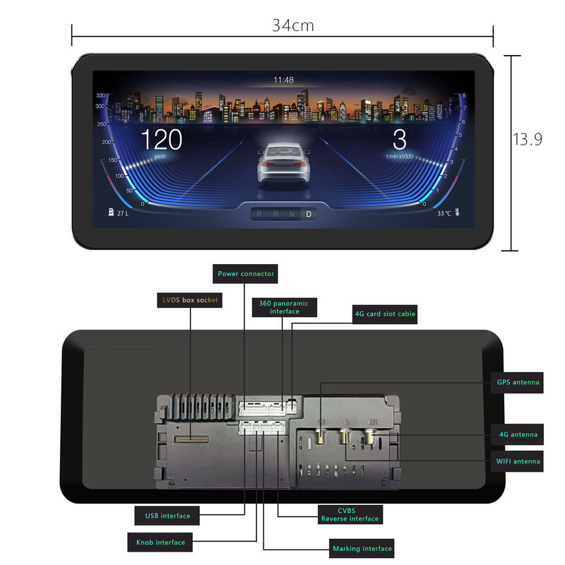 12.3'' Qualcomm Snapdragon 680 Android 13 Auto Radio For Mercedes Benz NTG 4.0/ 4.5/ 5.0 /6.0 With Dynamic 3DUI Carplay