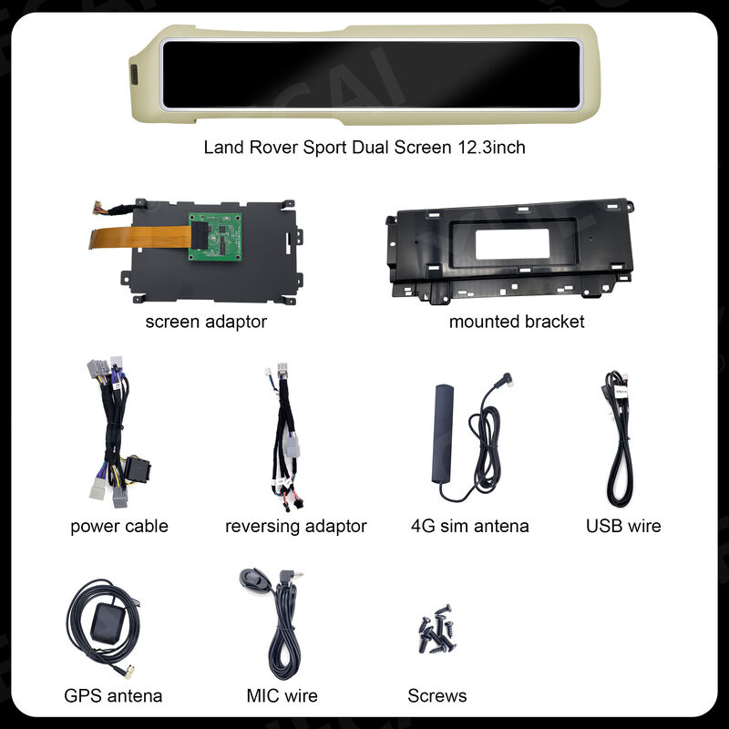 Dual 12.3/15.5 Inch Screen Range Rover Executive Sport Car Radio Portable Multimedia Player CarPlay GPS Navi Head Unit