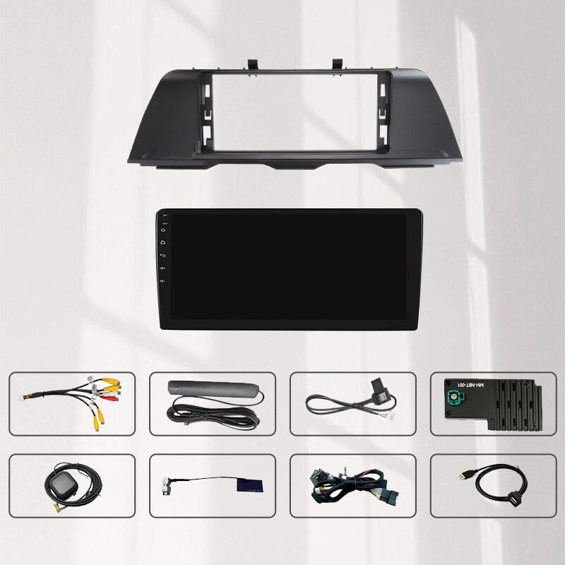 New Model Android Auto Facial Plastic Frame for 2009-2015 BMW 5 SERIES Android Car Radio with  Stereo Cable Accessories