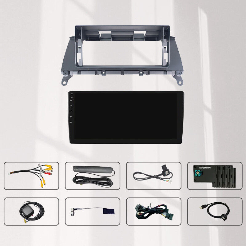 Car DVD Player Android Auto Facial Plastic Frame For 2011-2017 BMW X3 Android Car Radio With Stereo Cable Accessories