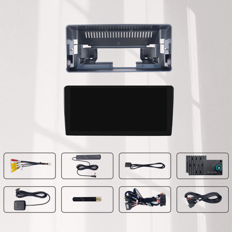 Android Car Radio fascia Plastic Frame Accessories For BENZ C/GLC 2015-2019 12.3inch/10.25inch with Wire Cable