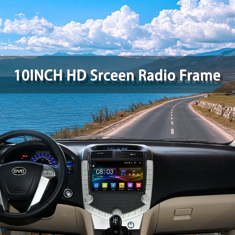 ABS Multimedia Android Car Stereo Radio Frame Dashboard Panel Interior Accessory For BYD S6 2011-2014