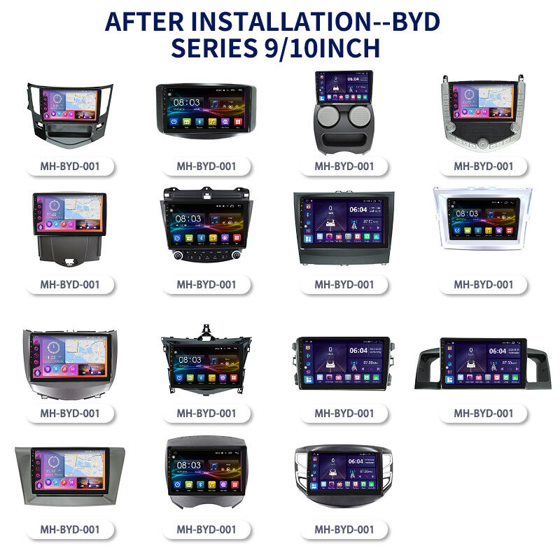 ABS Multimedia Android Car Stereo Radio Frame Dashboard Panel Interior Accessory For BYD S6 2011-2014