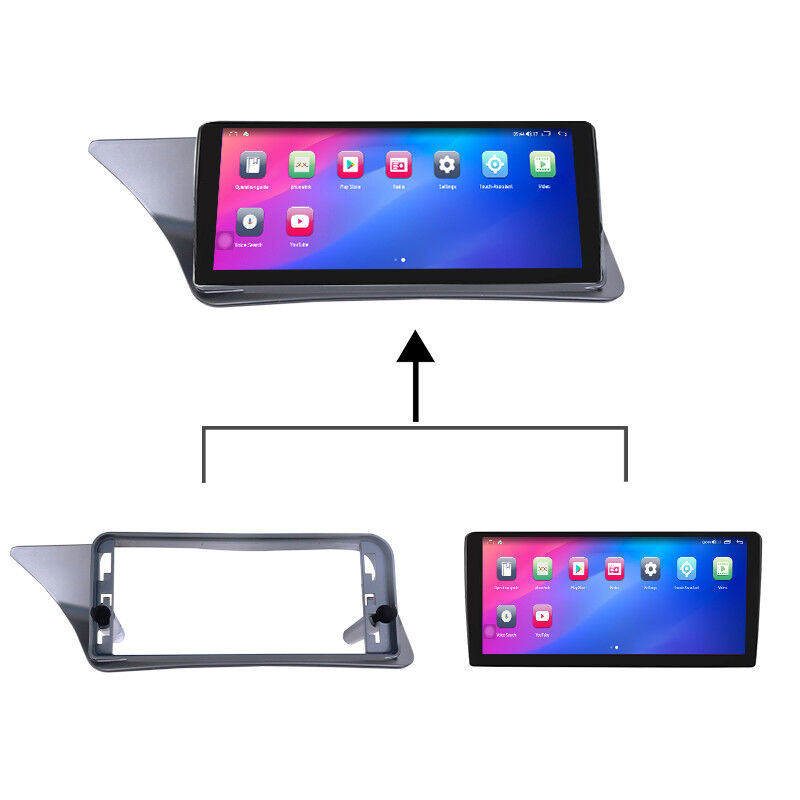 Android Car Radio Fascia Plastic Frame Accessories For BENZ E Class Coupe 2010-2015 12.3inch/10.25inch With Wire Cable