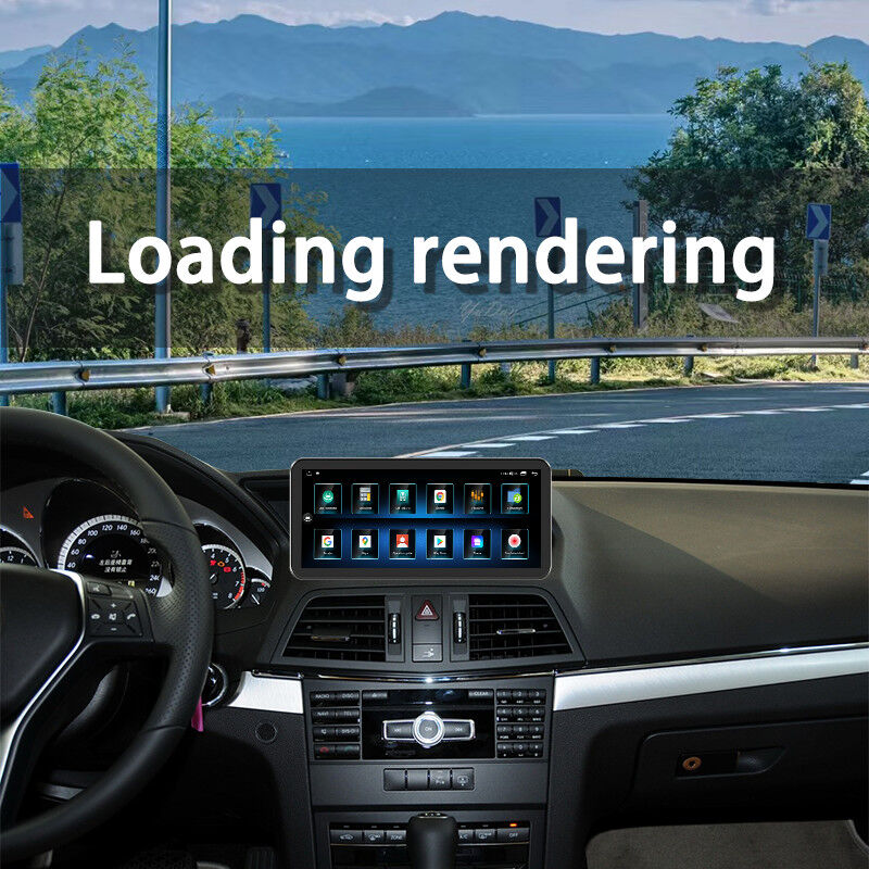 Android Car Radio Fascia Plastic Frame Accessories For BENZ E Class Coupe 2010-2015 12.3inch/10.25inch With Wire Cable