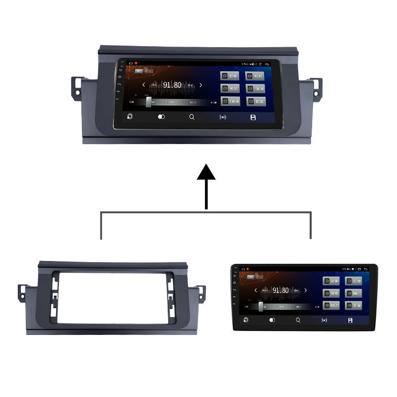 Universal Android Car Radio Facial Plastic Frame Navigation Panel For LAND ROVER Discovery Sport 2015-2019 12.3inch/10.25inch With Wire Cable