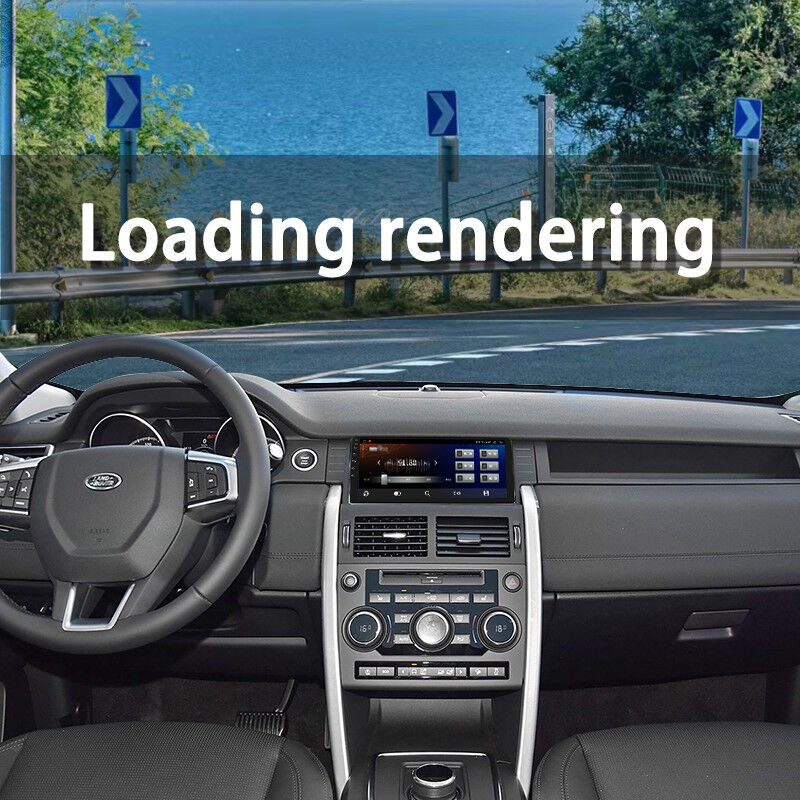 Universal Android Car Radio Facial Plastic Frame Navigation Panel For LAND ROVER Discovery Sport 2015-2019 12.3inch/10.25inch With Wire Cable