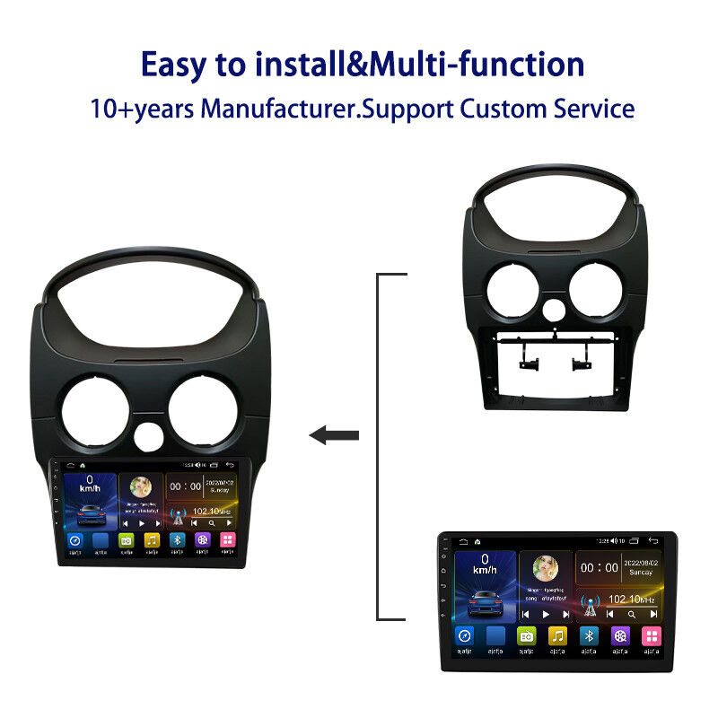 Universal 9 Inch Car Android DVD Player Frame Navigation Panel for CHEVROLET Spark Matiz 10-17 with Wiring Harness