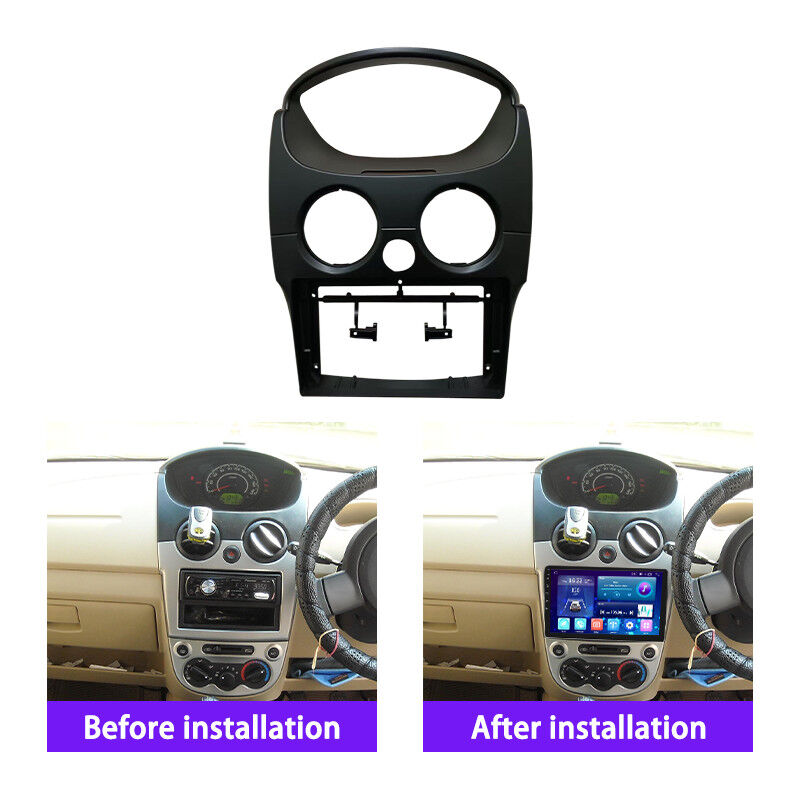 Universal 9 Inch Car Android DVD Player Frame Navigation Panel for CHEVROLET Spark Matiz 10-17 with Wiring Harness
