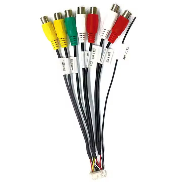 Car DVD Player Radio Frame Kits Dashboard Panel for VW Touareg 2003-2010 With RCA Cable Wiring Harness Accessories