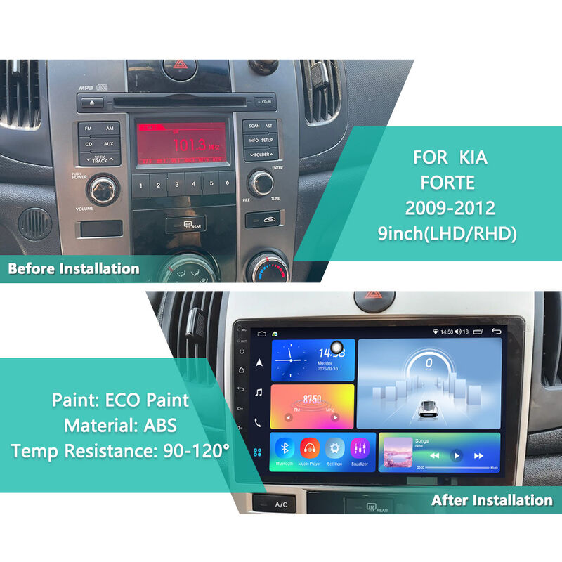 1280*720 Touch Screen Car Head Unit IPS / QLED / 2K GPS Head Unit For KIA FORTE2009-2012