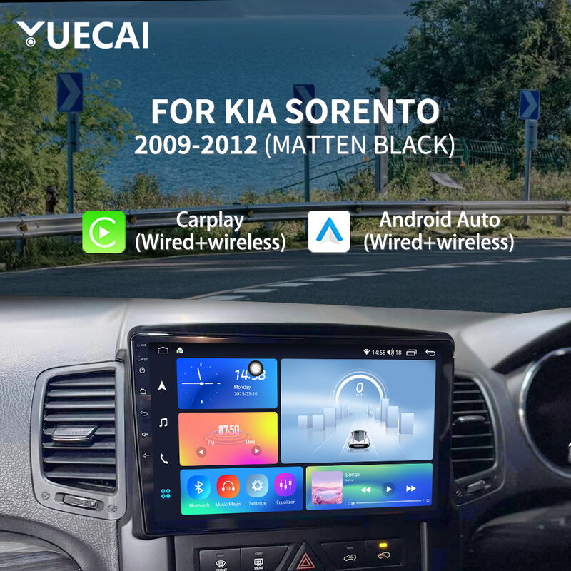 10 Inch Car Android Head Unit Matte Black 2009 - 2012 Kia Sorento Android Head Unit