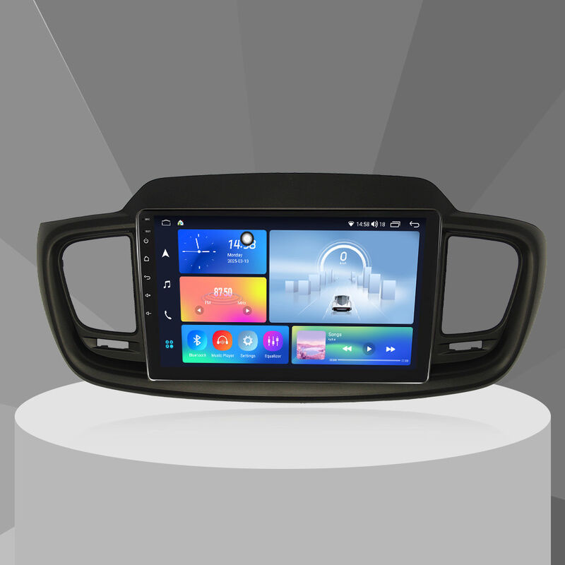 QLED Car Android Head Unit Iron Gray Auto Car DVD Player 10 Inch For KIA SORENTO 2015 - 2019