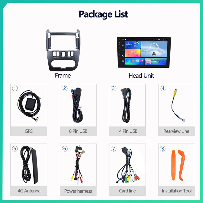 LADA LARGUS 9inch Radio Screen Car DVD Player with Qled Display and GPS Navigation System