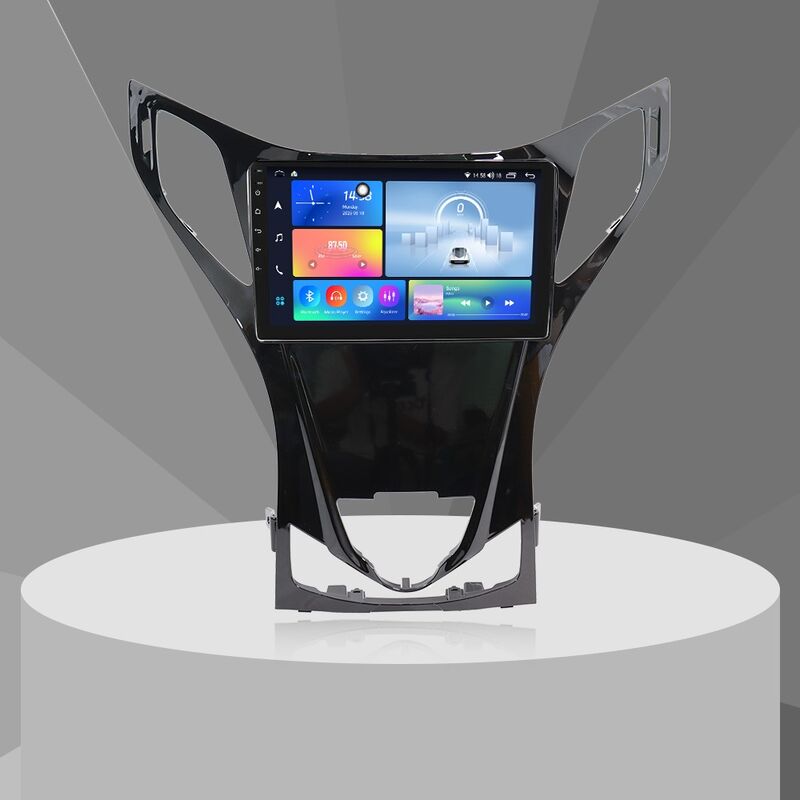 Black Silver Car Android Head Unit Multi Language 9 Inch Head Unit For HYUNDAI AZERA 2011-2012