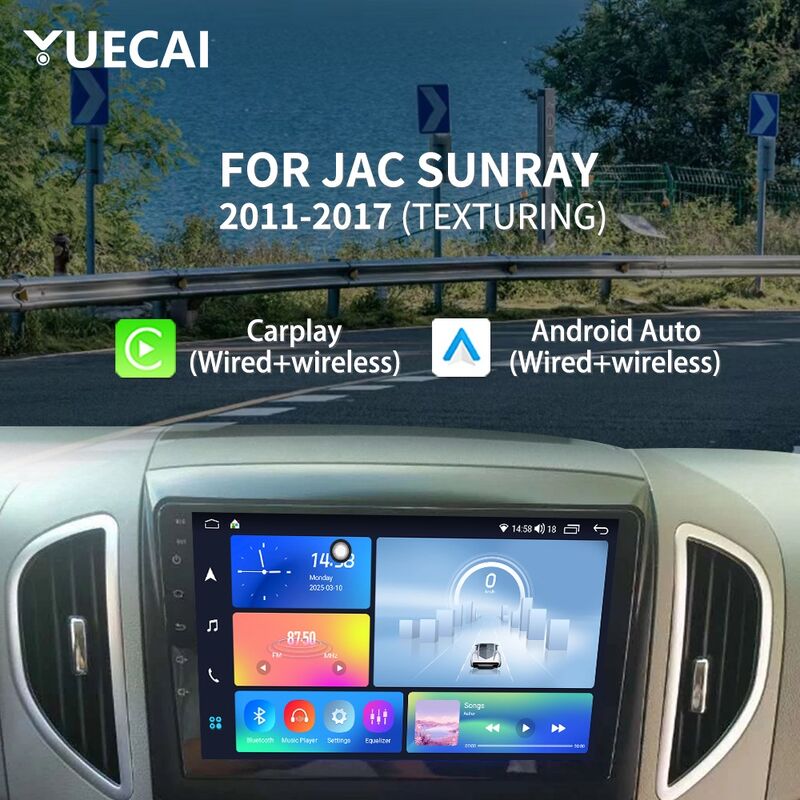 Bluetooth BT 5.0 Cars Head Unit JAC SUNRAY 2011-2017 Automotive Head Unit