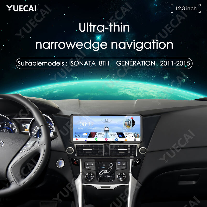 Multiple View Mode Sonata Head Unit Ultra HD Android Auto DVD Player For Sonata 8th Generation