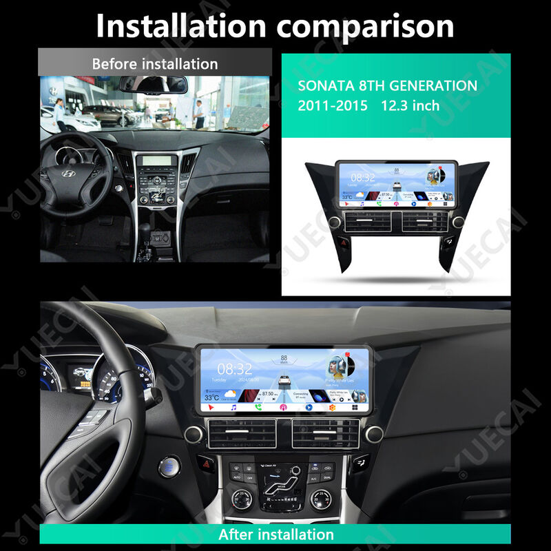 Multiple View Mode Sonata Head Unit Ultra HD Android Auto DVD Player For Sonata 8th Generation