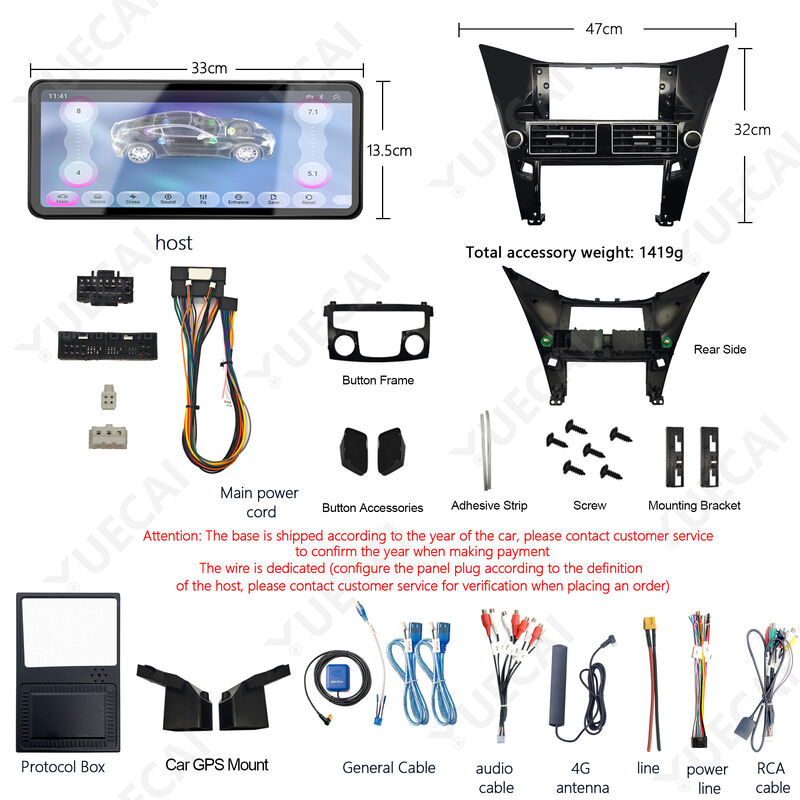 Multiple View Mode Sonata Head Unit Ultra HD Android Auto DVD Player For Sonata 8th Generation