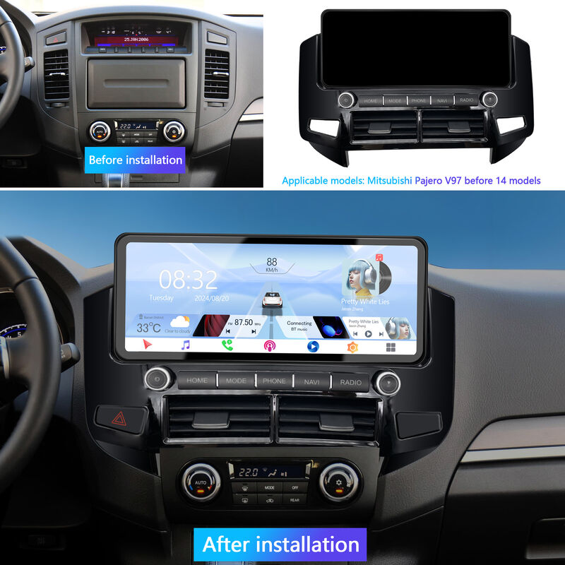 12.3Inch Universal Car Head Unit Mitsubishi Pajero V97 Dashboard Big Screen Car DVD Player