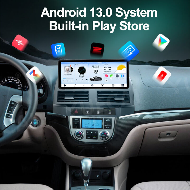 Quad Core Car Android Head Unit Touch Screen Car Dashboard Stereo 12.3 Inch For Hyundai Shengda 2006 - 2012