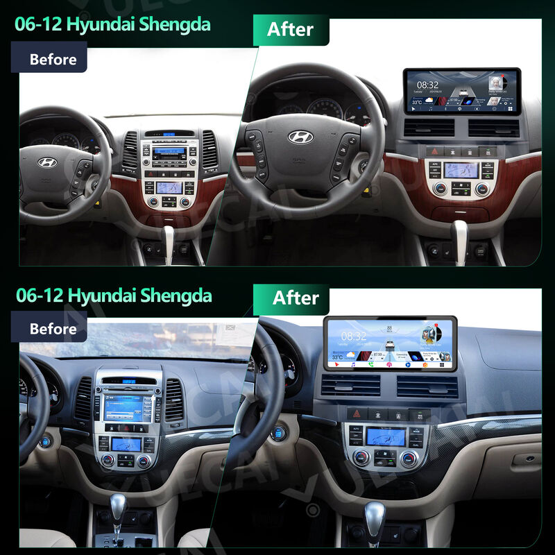 Quad Core Car Android Head Unit Touch Screen Car Dashboard Stereo 12.3 Inch For Hyundai Shengda 2006 - 2012
