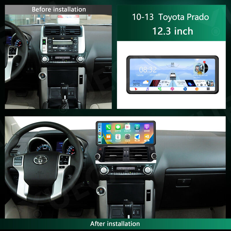 12.3-Inch Android Car Radio for Toyota Prado 2010-2013 with GPS