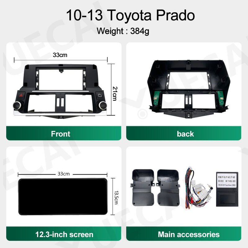 12.3-Inch Android Car Radio for Toyota Prado 2010-2013 with GPS