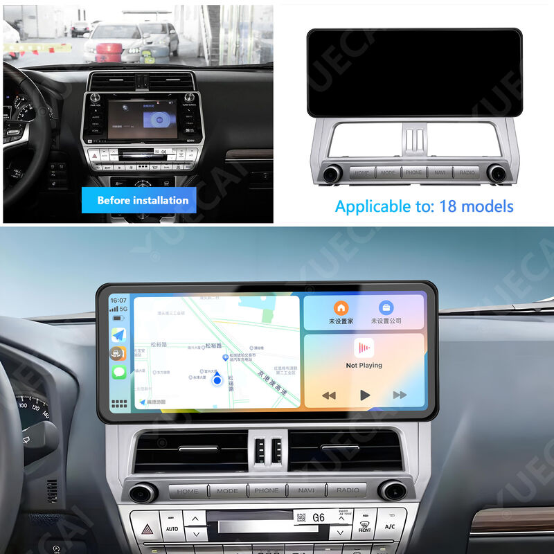 12.3 Inch Android Car Head Unit Touch Screen 7862s Android Player For Prado Dominator