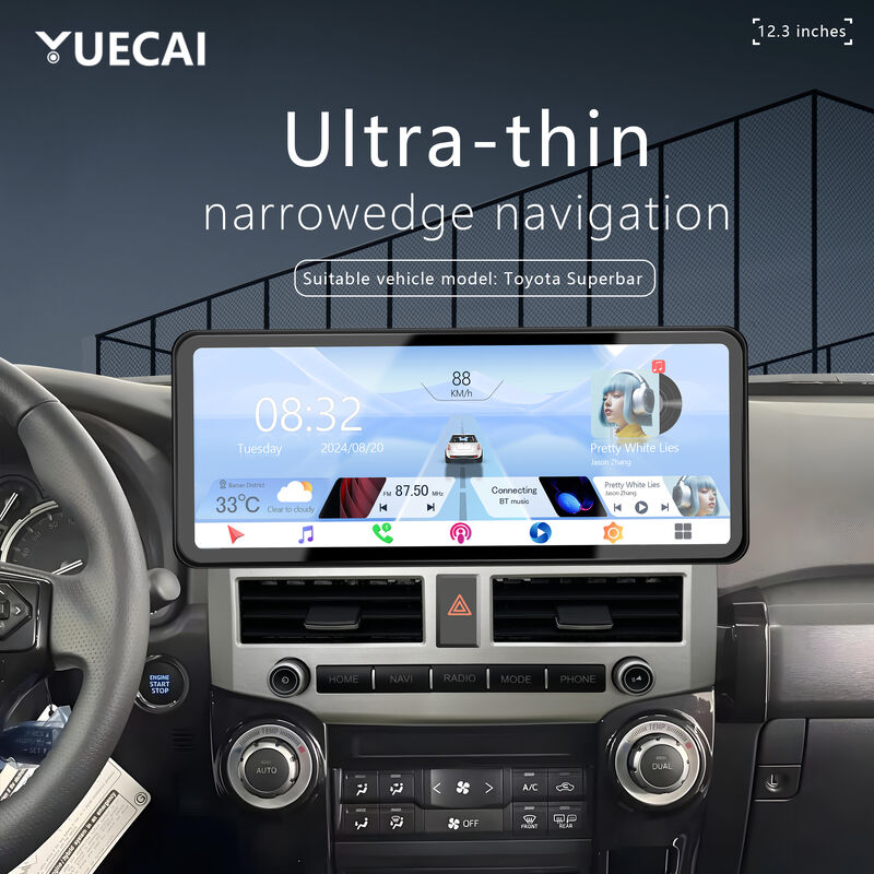 7862S Car Android Head Unit 12.3 Inch Car Multimedia DVD Player 4G + 64G For Toyota Superbar 2007 - 2021