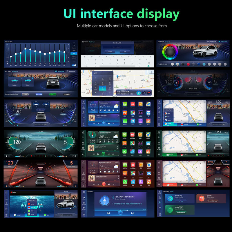 8 Core Qualcomm Android Head Unit Android 13 Car Multimedia Player 12.3 Inch