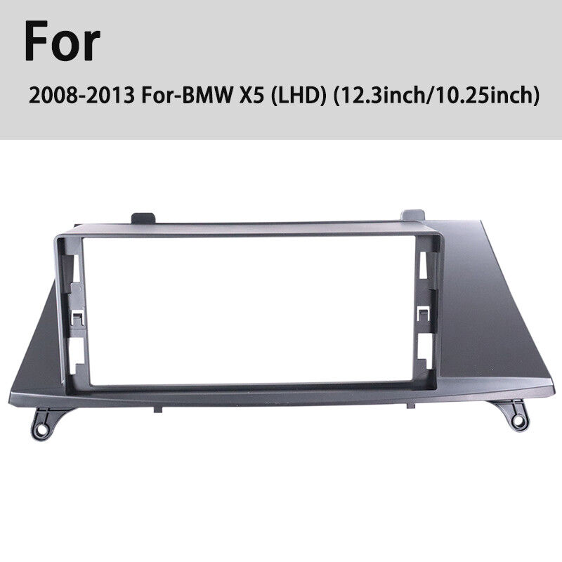 Black Car DVD Frame 12.3 Inch Car Radio Fascia Frame For BMW X5 2008 - 2013
