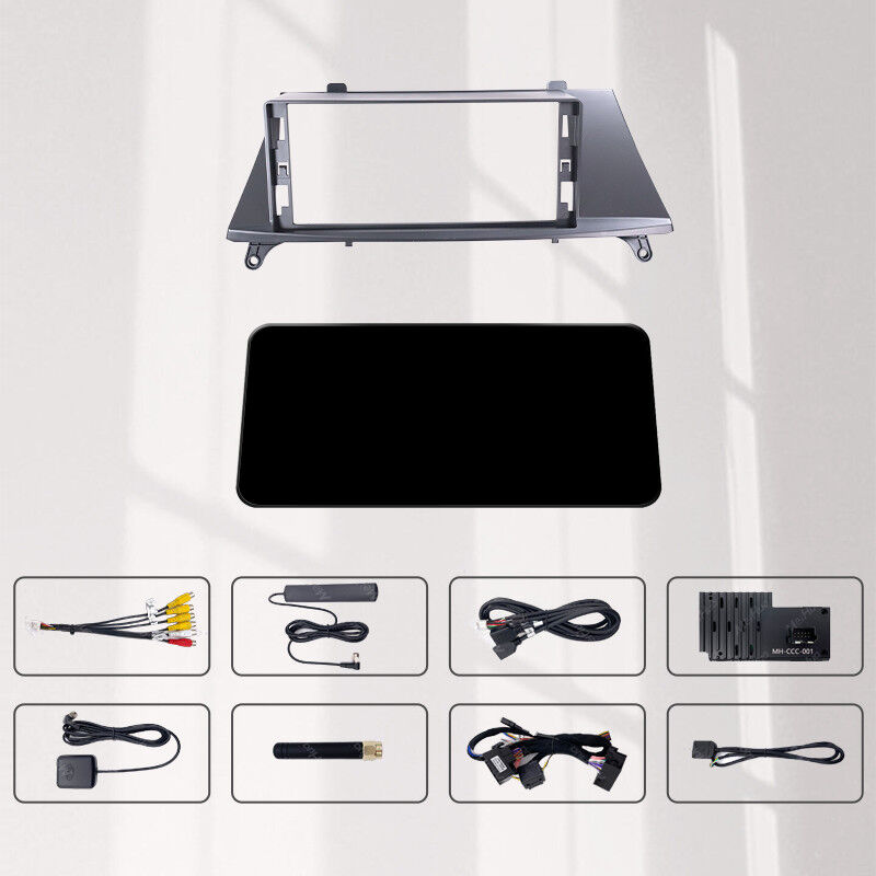 Black Car DVD Frame 12.3 Inch Car Radio Fascia Frame For BMW X5 2008 - 2013