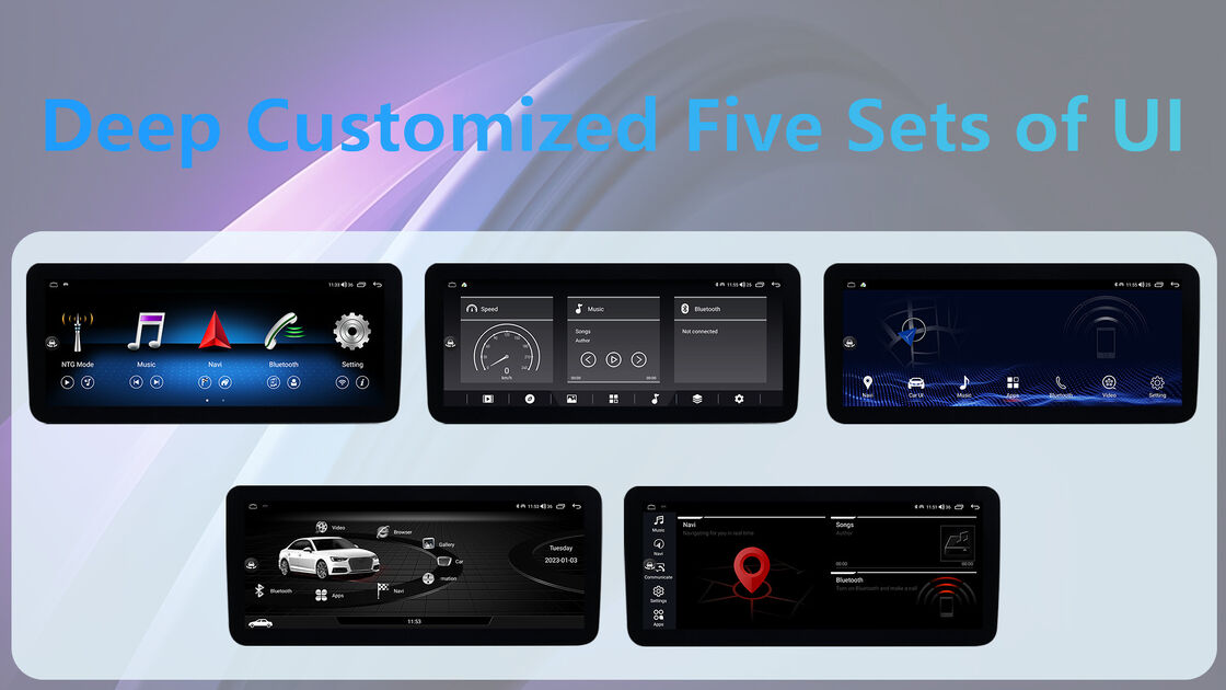 1920*720 Mercedes Android Head Unit MTK8667 Platform Car Player Radio 12.3 Inch