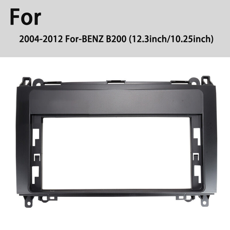 Black Car Fascia Panel 12.3 Inch BMW Stereo Fascia For Mercedes Benz B200 2004-2012