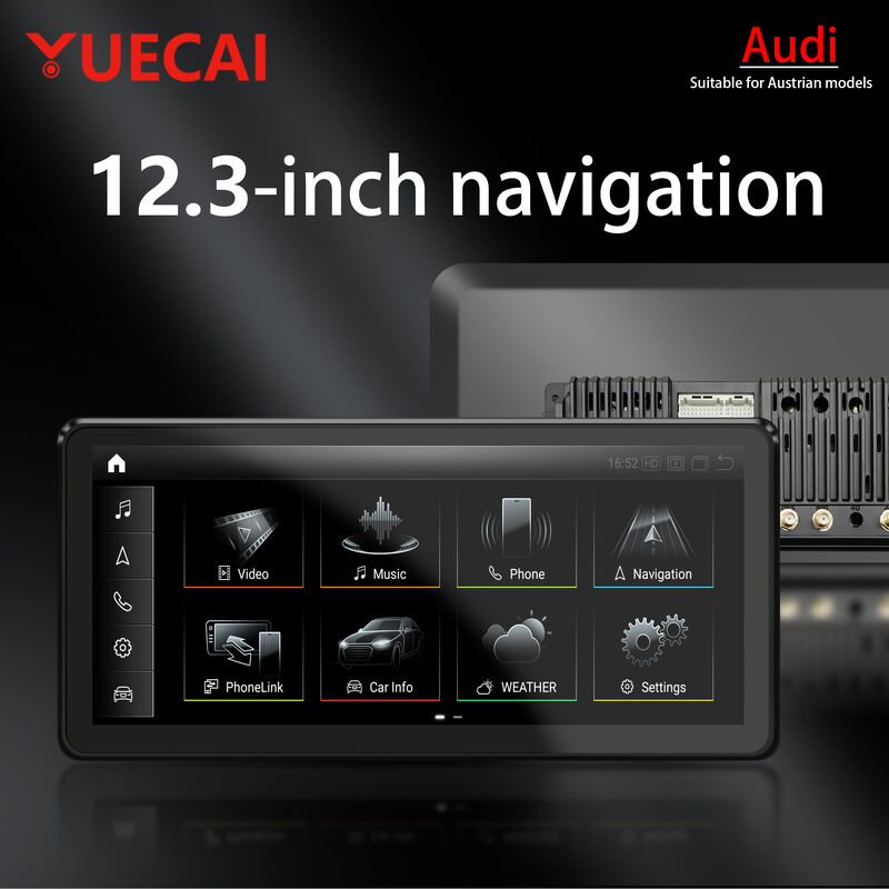 12.3 Inch Audi Android Head Unit All In One Navigation Head Unit For Audi Q5 A4L Q7 A6L Q3 A3