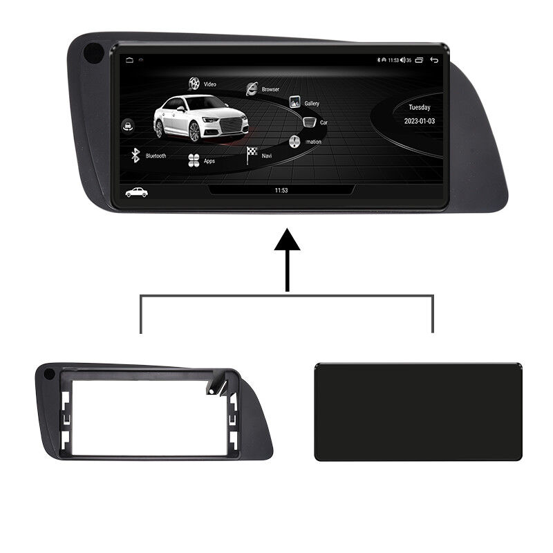 Android Car Stereo Fascia Kit Universal Car Navigation Frame 12.3 Inch For Audi Q3 / Q5 / Q7