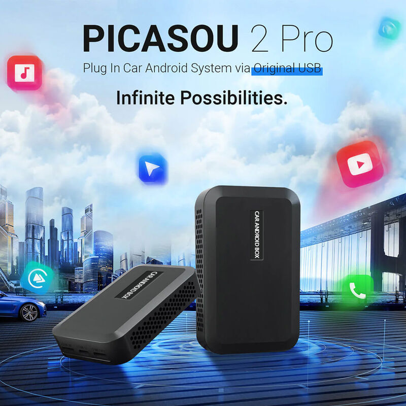 USB Android Carplay Box Wired To Wireless Auto AI Box HDMI HD Projection Screen