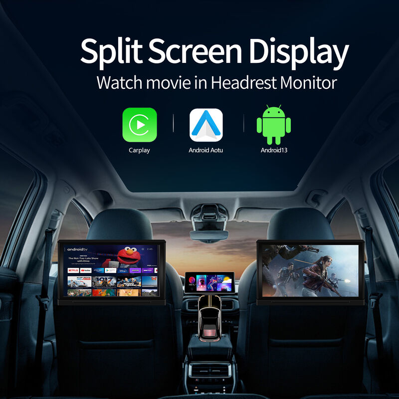 7 Colors Carplay Android Box 5G WIFI BT 5.0 2 In 1 Wireless Car Adapter