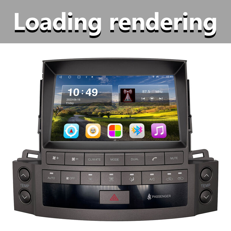 9 Inch Android Auto Unit Middle Configuration Hi Res Audio Car Stereo For 2009 - 2011 Lexus LX570