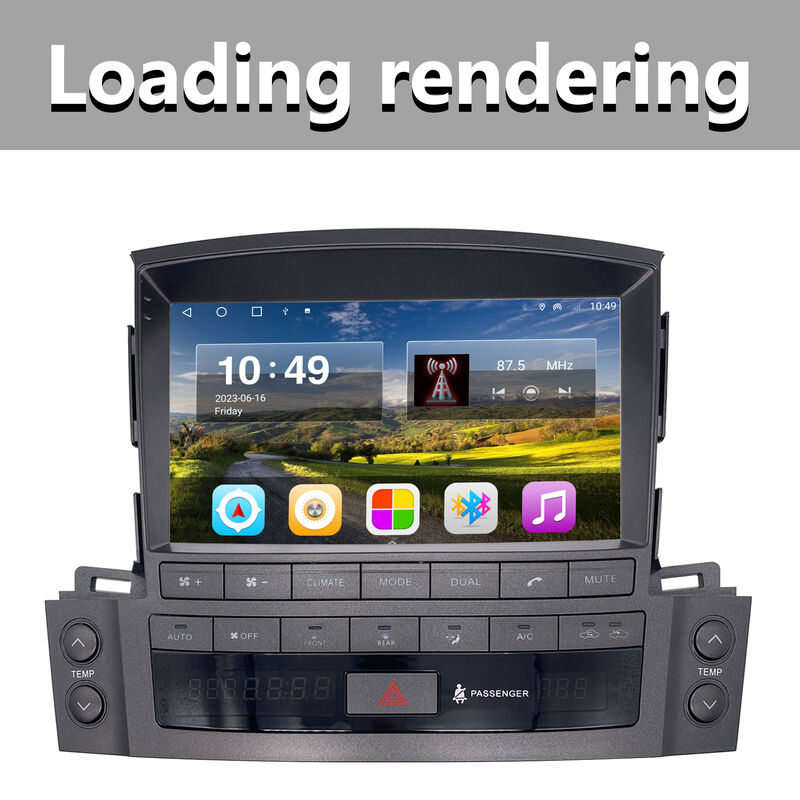 LX570 A Car Stereo Plastic Frame Black Car Radio Fascia Panels 9 Inch For 2009-2011 Lexus