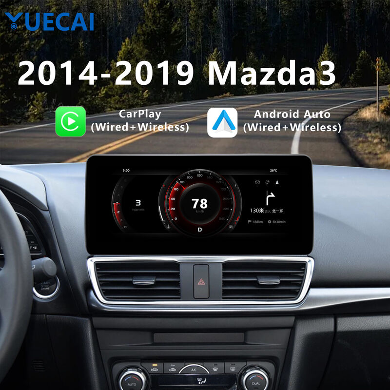2014 - 2019 Mazda 3 Android Head Unit 12.3 Inch Android Based Head Units 1280*720 8 Core 1.8GHZ